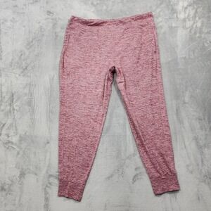Athletic Works Pants Womens XXL Red Flecked Pull On Jogger Pockets Lounge Soft